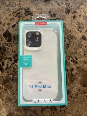 Clear Protective Phone Case for 14 Pro Max - Transparent